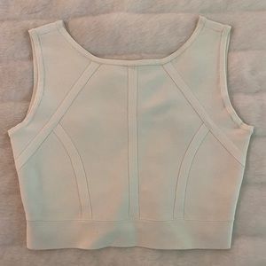 BCBGMaxAzria white bandage top